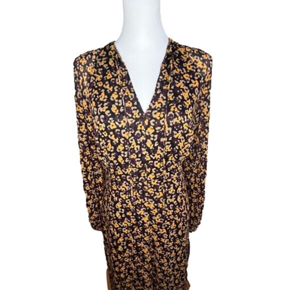 Retro Boho Cottagecore Floral Midi Dress Whimsigoth Prairie Romantic Fairycore 6 - Picture 9 of 15